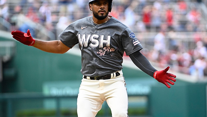 MLB: Texas Rangers at Washington Nationals, Jeimer Candelario, yankees