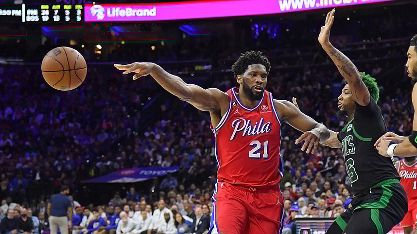 NBA: Playoffs-Boston Celtics at Philadelphia 76ers, knicks, joel embiid