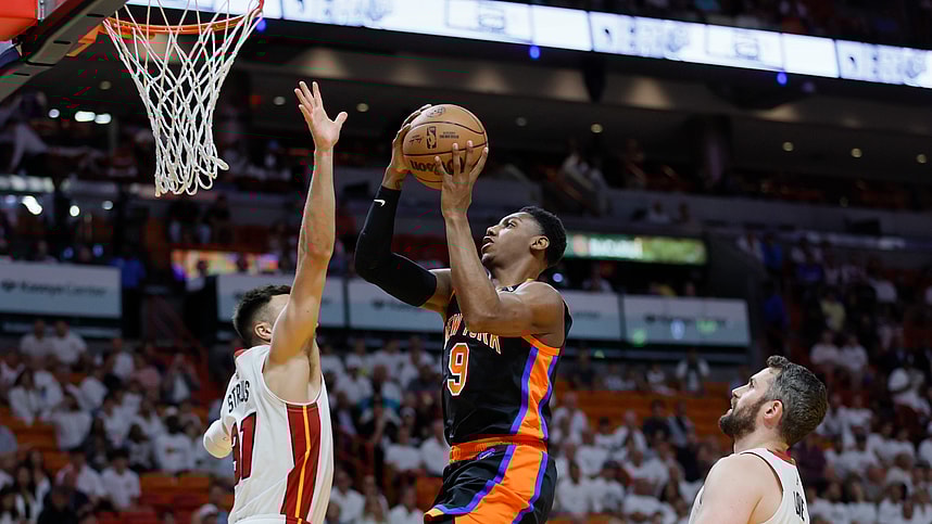 NBA: Playoffs-New York Knicks at Miami Heat, rj barrett