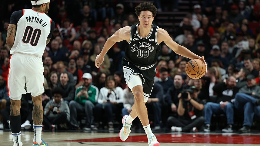 NBA: San Antonio Spurs at Portland Trail Blazers, Isaiah Roby, knicks