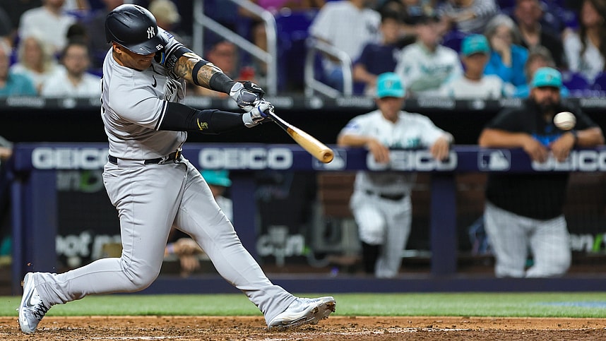 mlb: new york yankees at miami marlins, gleyber torres