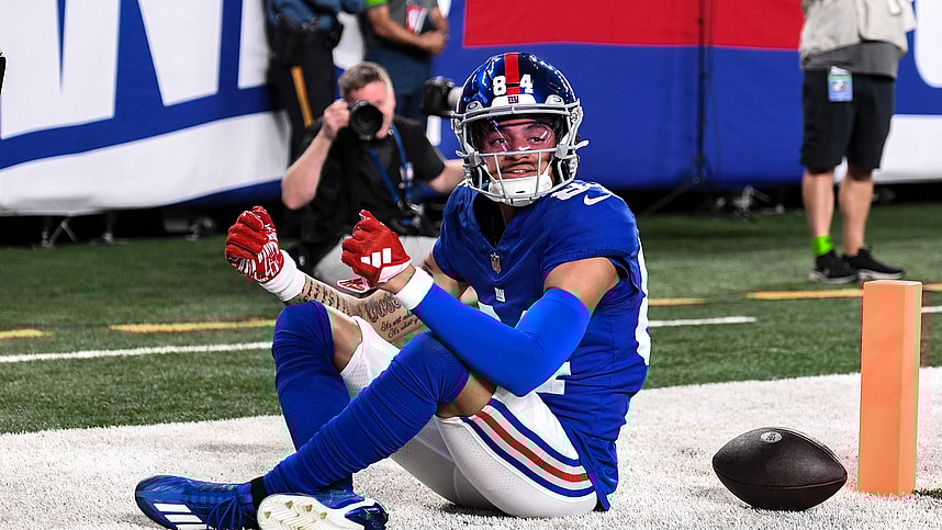 nfl: preseason-carolina panthers at new york giants, jalin hyatt