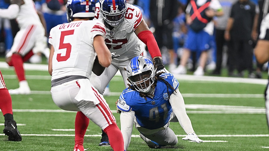 nfl: preseason-new york giants at detroit lions, tommy devito