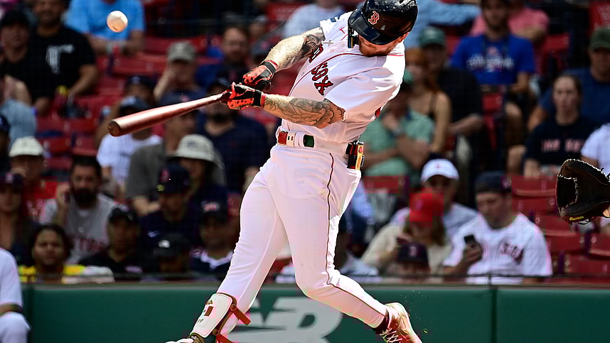 mlb: game one-new york yankees at boston red sox, alex verdugo