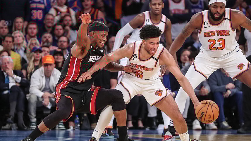 nba: playoffs-miami heat at new york knicks, quentin grimes