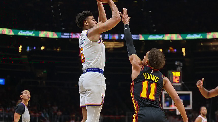 nba: new york knicks at atlanta hawks, quentin grimes