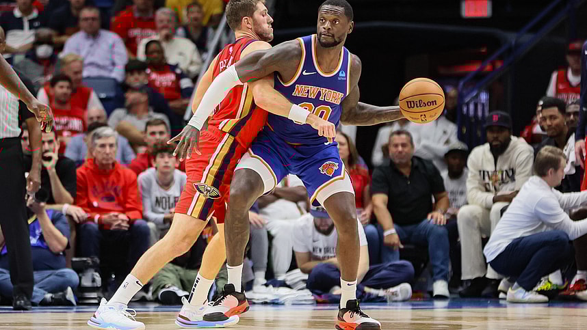 nba: new york knicks at new orleans pelicans, julius randle