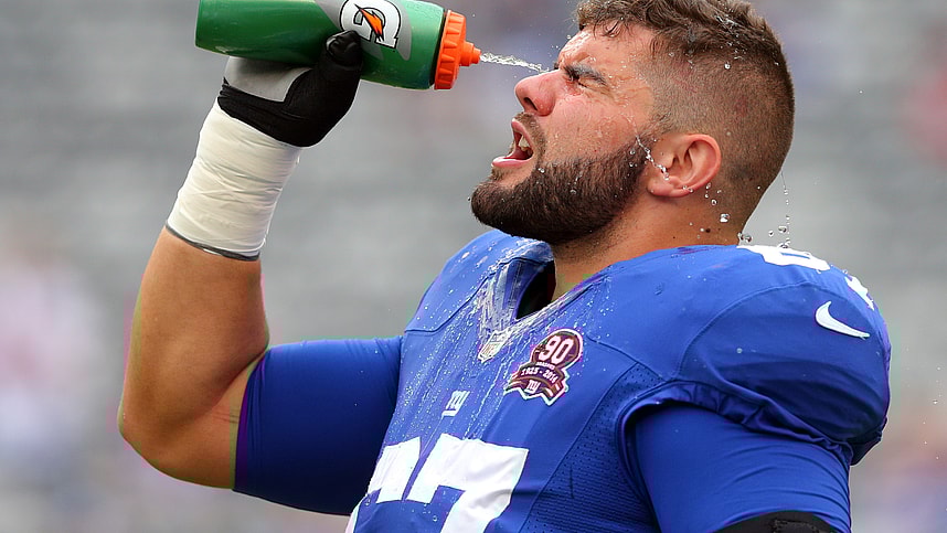 nfl: houston texans at new york giants, justin pugh