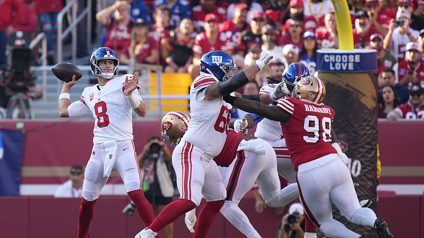 nfl: new york giants at san francisco 49ers, daniel jones