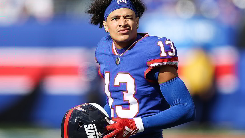 nfl: washington commanders at new york giants, jalin hyatt