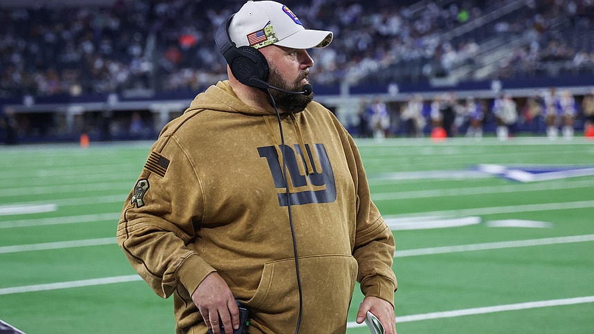 New York Giants head coach Brian Daboll during the fourth quarter against the Dallas Cowboys at AT&T Stadium