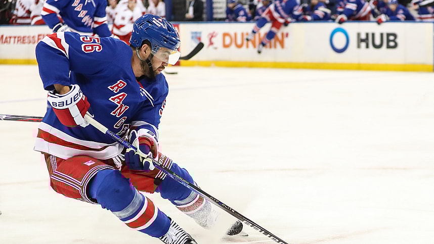New York Rangers defenseman Erik Gustafsson (56) at Madison Square Garden