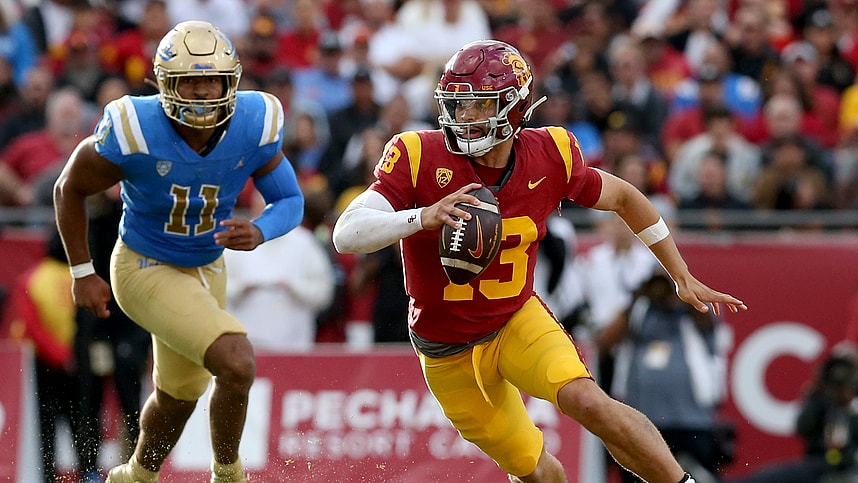 ncaa football: ucla at southern california, caleb williams, new york giants