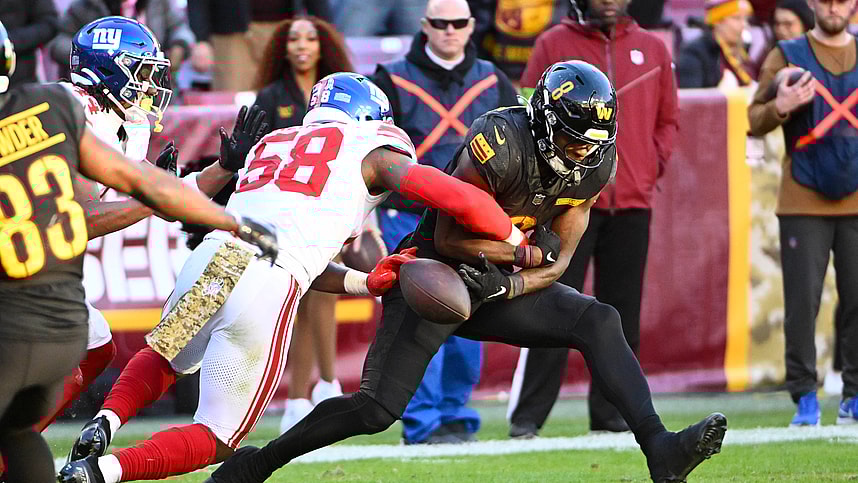 nfl: new york giants at washington commanders, bobby okereke