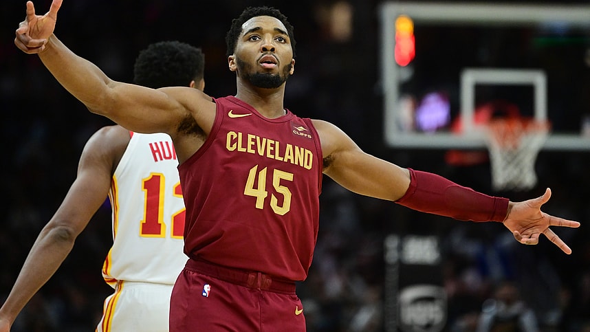 NBA: Atlanta Hawks at Cleveland Cavaliers, donovan mitchell, net, knicks