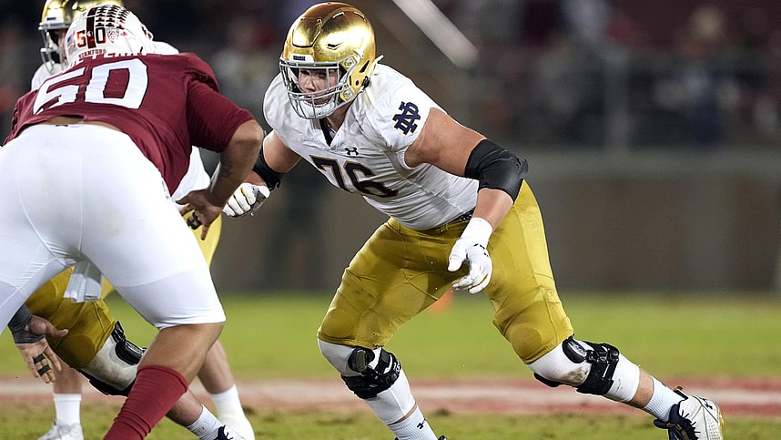 ncaa football: notre dame at stanford, joe alt, new york giants