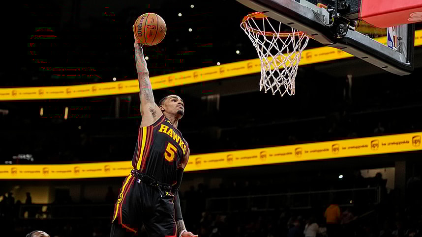 Atlanta Hawks guard Dejounte Murray (New York Knicks trade target)