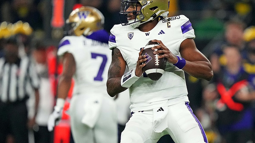 Washington Huskies quarterback Michael Penix Jr. (9) (New York Giants draft prospect)