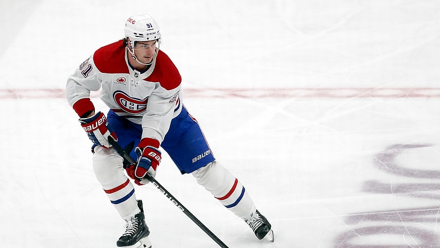 Montreal Canadiens center Sean Monahan (New York Rangers trade target)