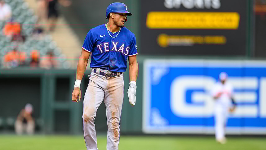 mlb: texas rangers at baltimore orioles, bubba thompson, yankees