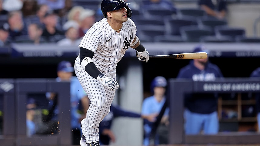 mlb: toronto blue jays at new york yankees, gleyber torres