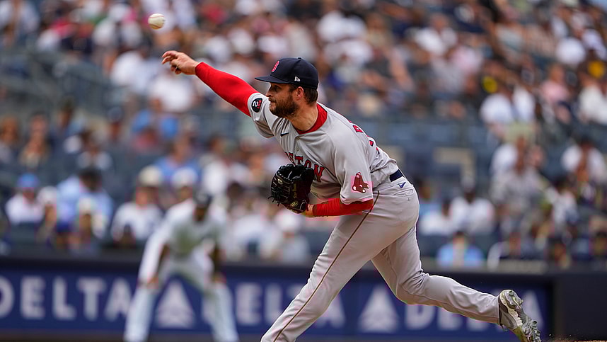 Boston Red Sox pitcher Ryan Brasier (70) delivers a pitch against the New York Yankees during the fourth inning at Yankee Stadium