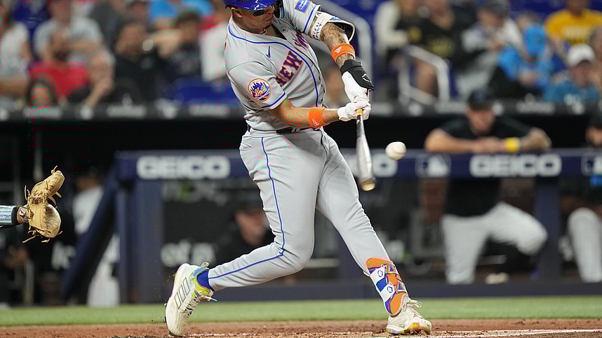 New York Mets designated hitter Mark Vientos
