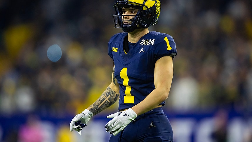 Michigan Wolverines wide receiver Roman Wilson (1) (New York Giants draft prospect)