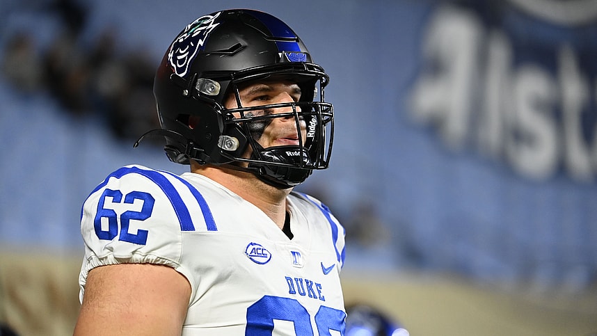 Duke Blue Devils offensive lineman Graham Barton (New York Giants draft prospect)