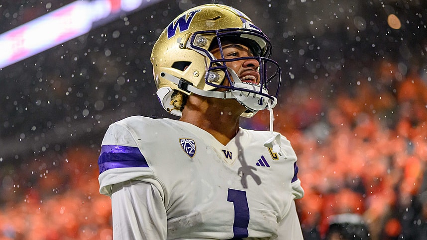 Washington Huskies wide receiver Rome Odunze (1) (New York Giants prospect)