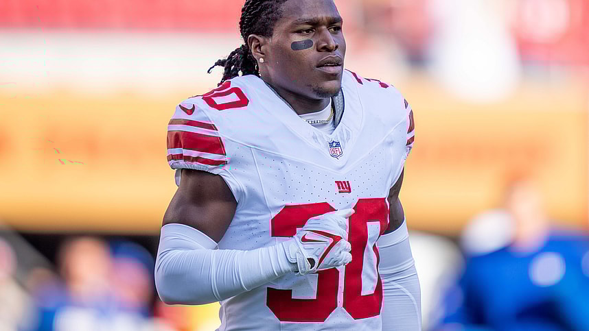 New York Giants cornerback Darnay Holmes (30) before the game against the San Francisco 49ers at Levi's Stadium