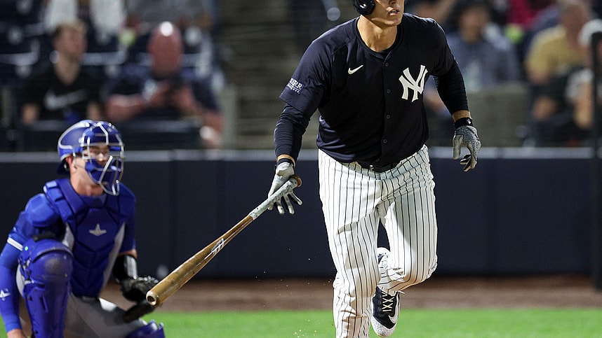 mlb: spring training-toronto blue jays at new york yankees, anthony rizzo