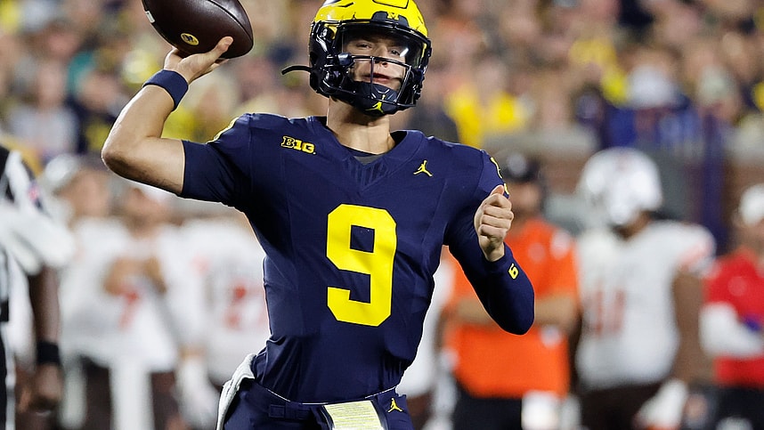 Michigan Wolverines quarterback J.J. McCarthy (New York Giants prospect)