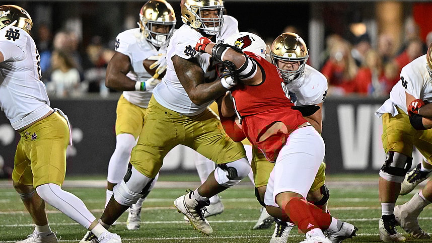 Notre Dame Fighting Irish offensive lineman Blake Fisher (New York Giants)