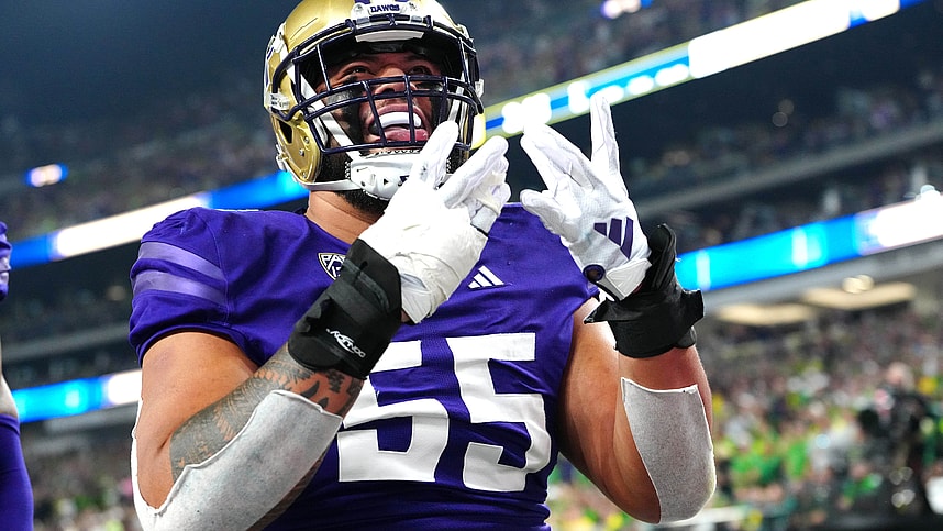 Washington Huskies offensive lineman Troy Fautanu (New York Jets)