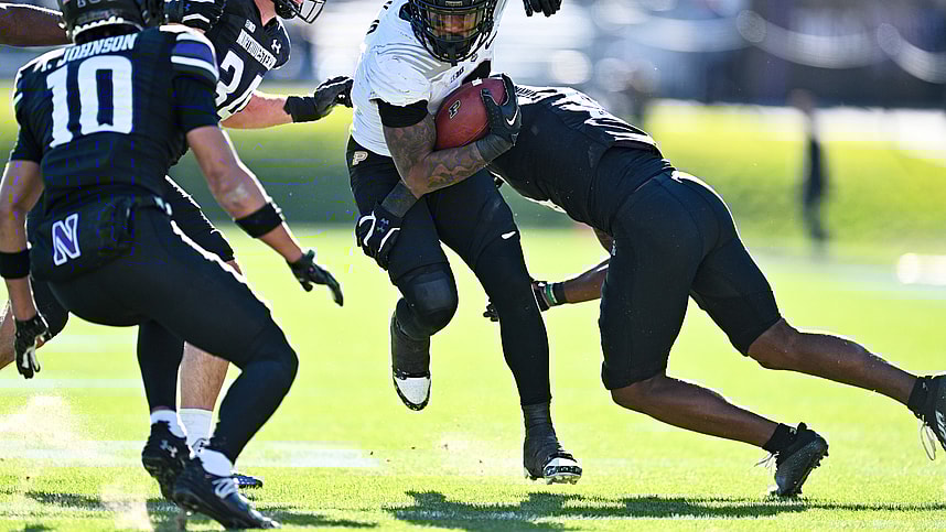 NCAA Football: Purdue at Northwestern, tyrone tracy, new york giants