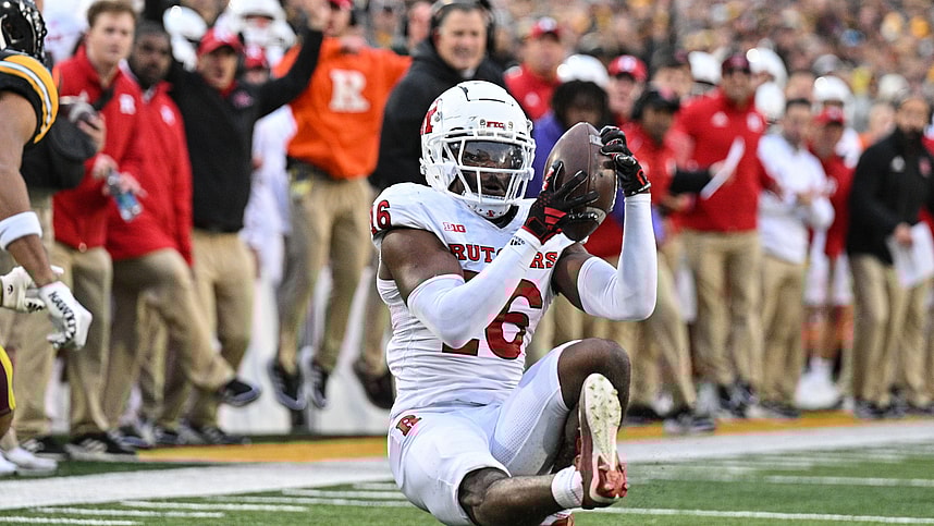 Rutgers Scarlet Knights defensive back Max Melton  (New York Giants prospect)