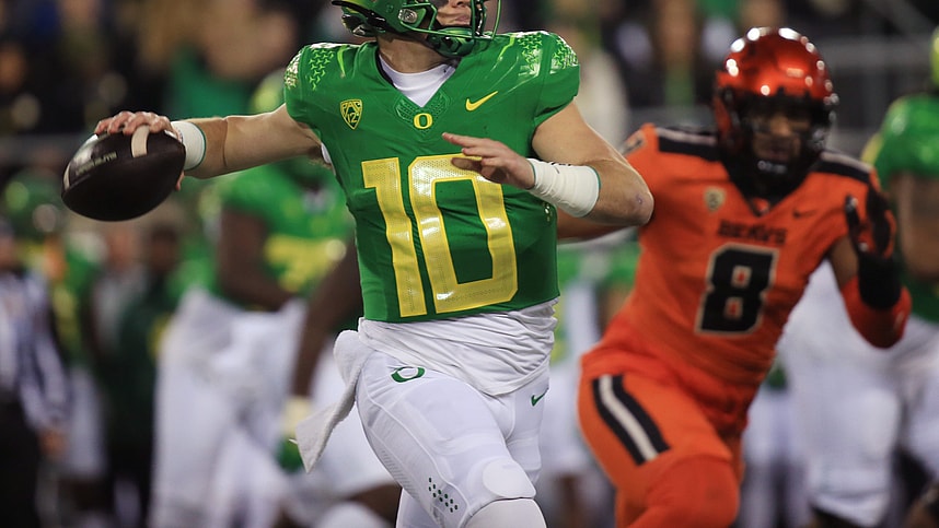 Oregon quarterback Bo Nix (New York Giants prospect)