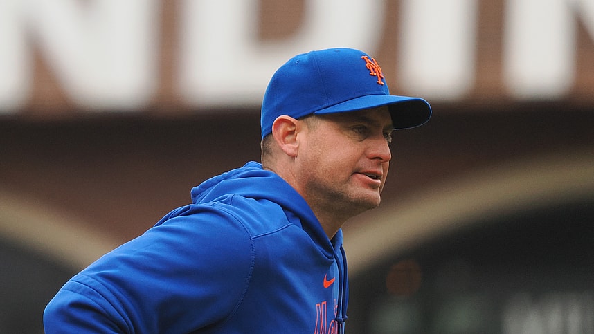 Apr 24, 2024; San Francisco, California, USA; New York Mets manager Carlos Mendoza (64) returns to the dugout after replacing the pitcher against the San Francisco Giants during the fifth inning at Oracle Park. Mandatory Credit: Kelley L Cox-USA TODAY Sports