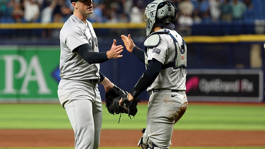 MLB: New York Yankees at Tampa Bay Rays, clay holmes, jose trevino