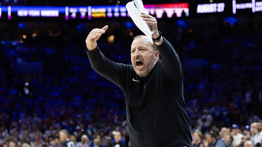 NBA: Playoffs-New York Knicks at Philadelphia 76ers, tom thibodeau