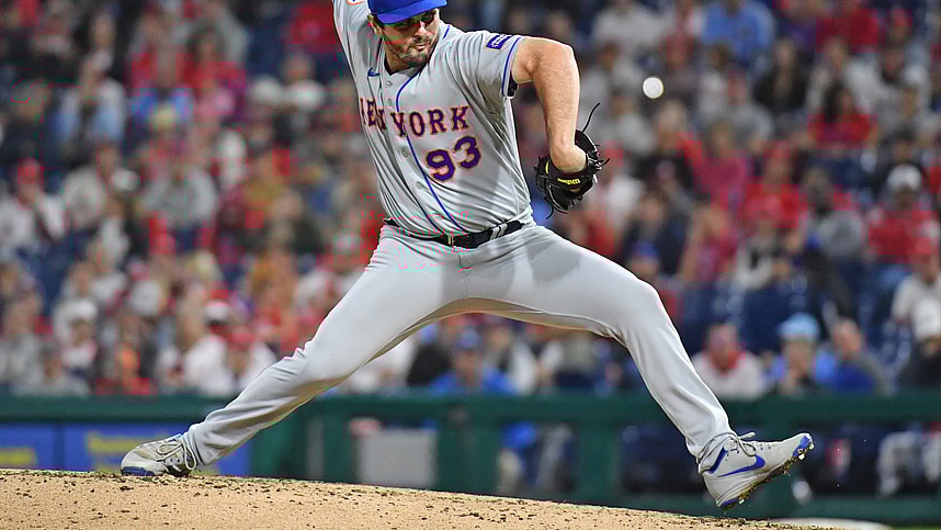 Sep 24, 2023; Philadelphia, Pennsylvania, USA; New York Mets relief pitcher Grant Hartwig (93) throws a pitch during the fifth inning at Citizens Bank Park. Mandatory Credit: Eric Hartline-USA TODAY Sports