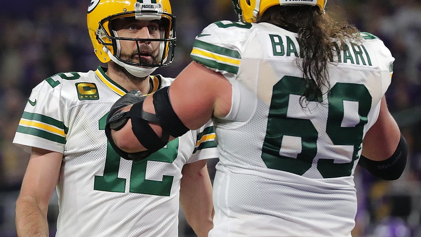 David Bakhtiari, Aaron Rodgers, Jets