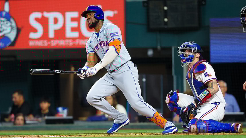 MLB: New York Mets at Texas Rangers, starling marte