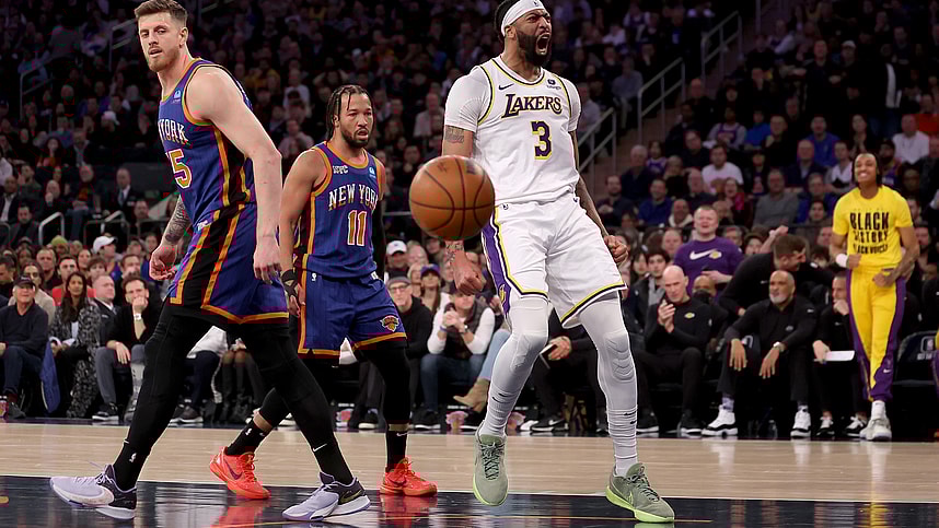 NBA: Los Angeles Lakers at New York Knicks