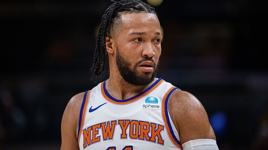 May 17, 2024; Indianapolis, Indiana, USA; New York Knicks guard Jalen Brunson (11) during game six of the second round for the 2024 NBA playoffs against the Indiana Pacers at Gainbridge Fieldhouse. Mandatory Credit: Trevor Ruszkowski-USA TODAY Sports