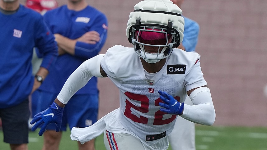 East Rutherford, NJ -- July 24, 2024 -- Cornerback, Dru Phillips during the first day of training camp for the 2024 New York Giants.