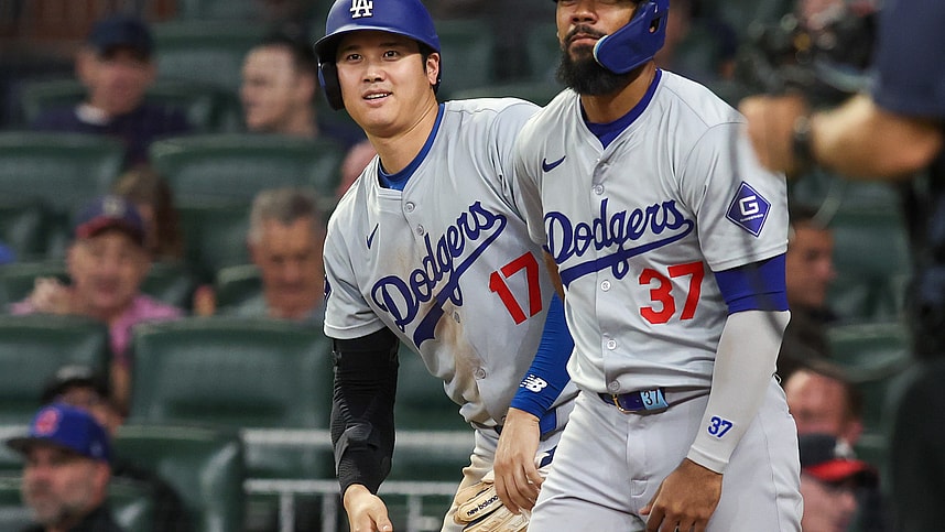 MLB: Los Angeles Dodgers at Atlanta Braves, teoscar hernandez