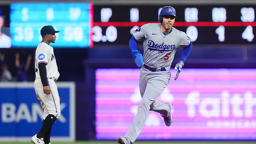 MLB: Los Angeles Dodgers at Miami Marlins, freddie freeman