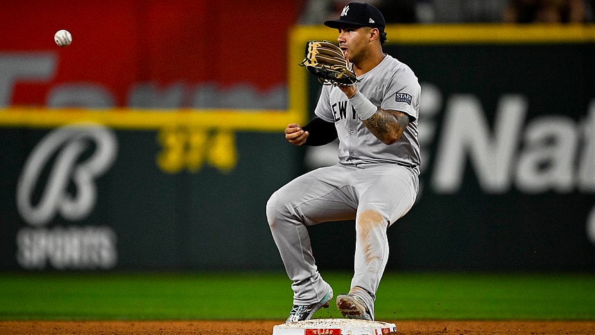 MLB: New York Yankees at Texas Rangers, gleyber torres